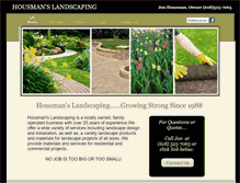 Tablet Screenshot of housmanslandscaping.com